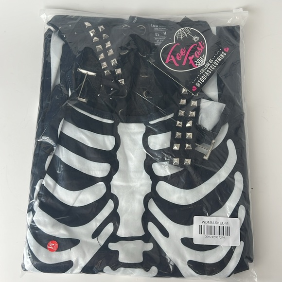 Skeleton Bones Magick Maxi Goth Dress - Picture 7 of 7